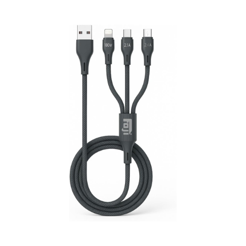 FOJI 3-in-1 100W Fast Charging Cable.